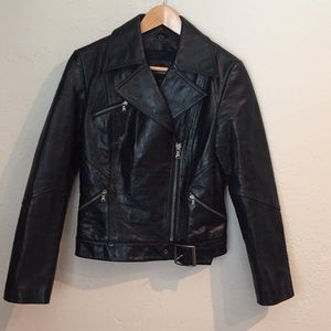 Express leather jacket.  Size medium. Black